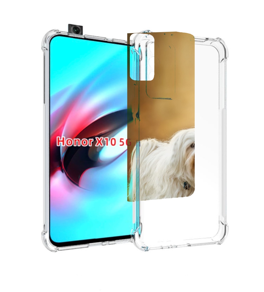 

Чехол MyPads гаванскии бишон для Honor X10, Прозрачный, Tocco