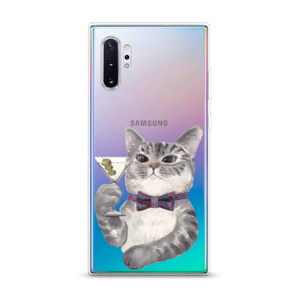 

Силиконовый чехол "Кот джентльмен" на Samsung Galaxy Note 10 +, Кот джентльмен