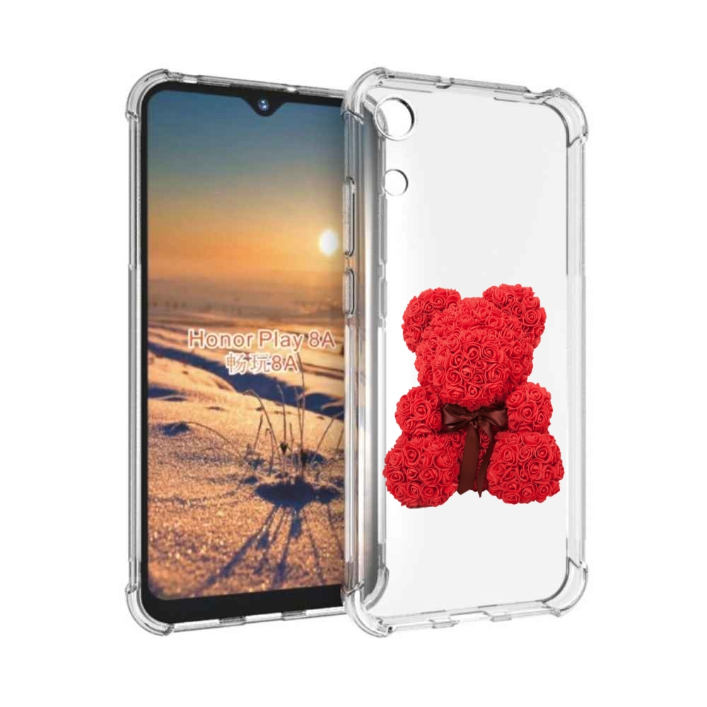 

Чехол бампер MyPads мишка-из-розочек для Honor 8A, Прозрачный, Tocco