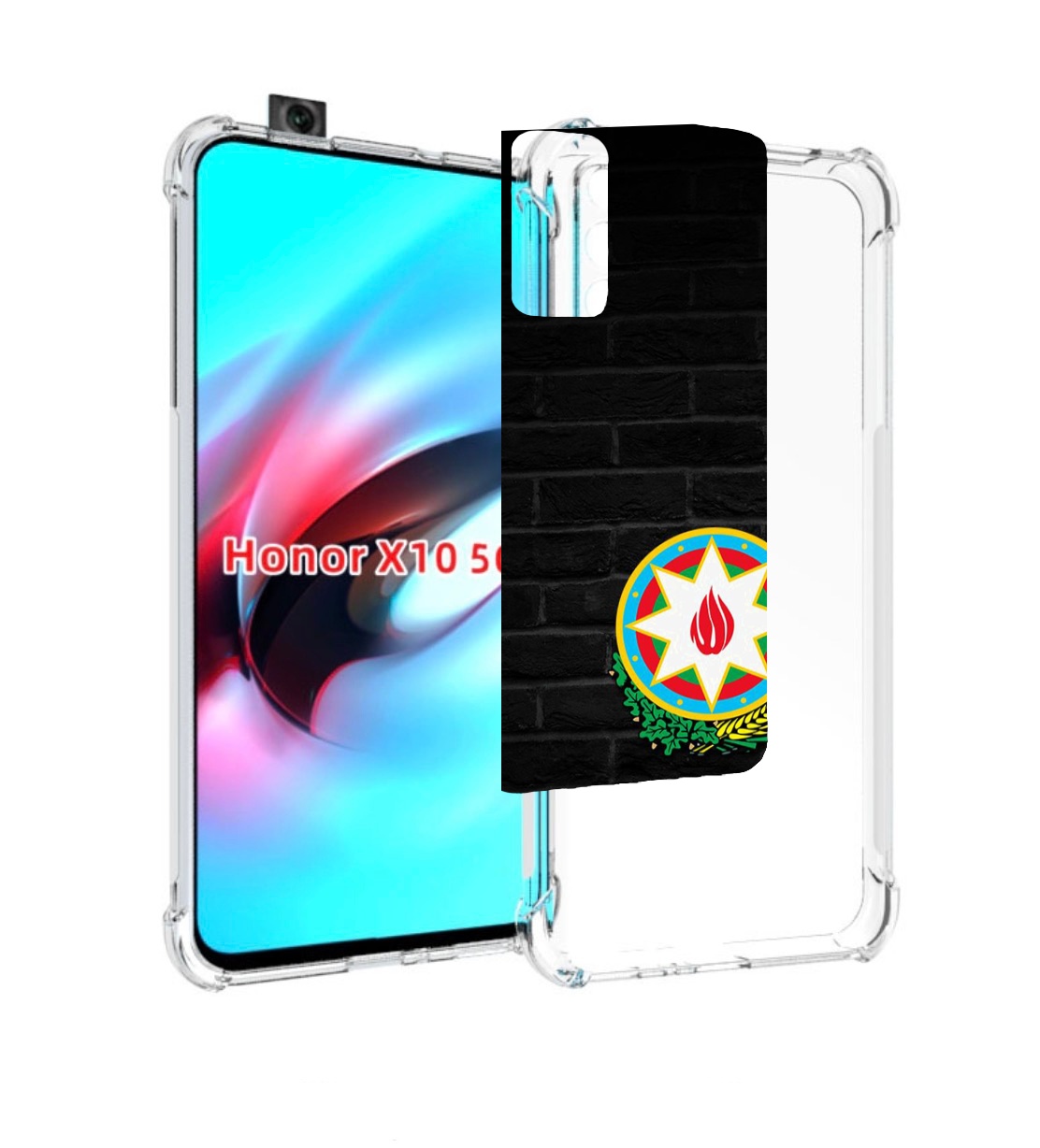 

Чехол MyPads герб азербаиджана для Honor X10, Прозрачный, Tocco
