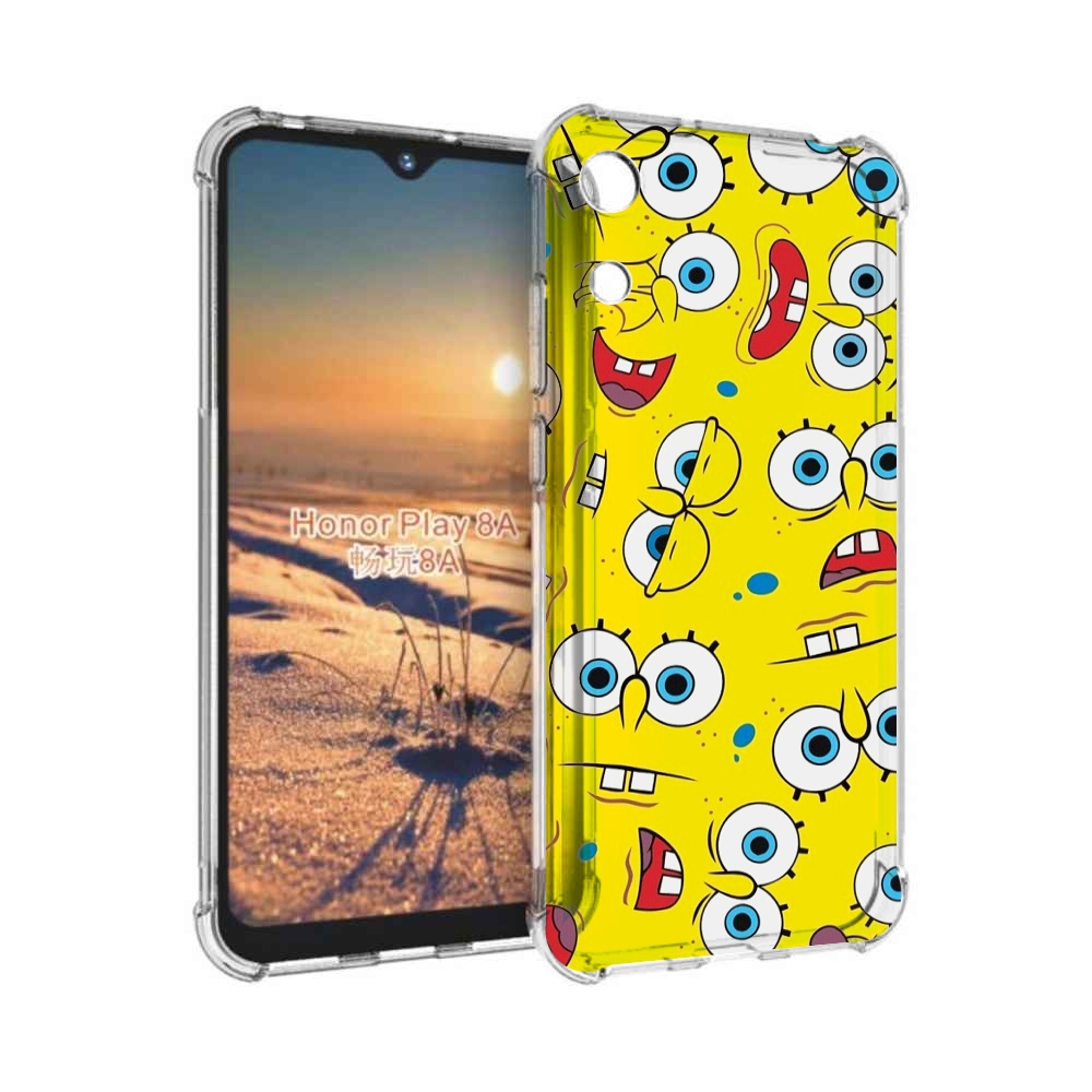

Чехол бампер MyPads много-спанч-боба для Honor 8A, Прозрачный, Tocco