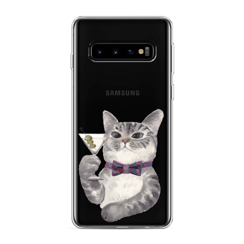 

Силиконовый чехол "Кот джентльмен" на Samsung Galaxy S10, Кот джентльмен