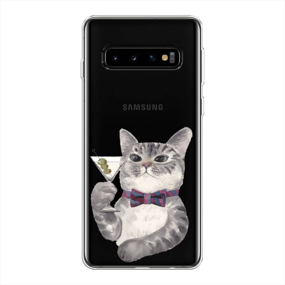 

Силиконовый чехол "Кот джентльмен" на Samsung Galaxy S10 +, Кот джентльмен