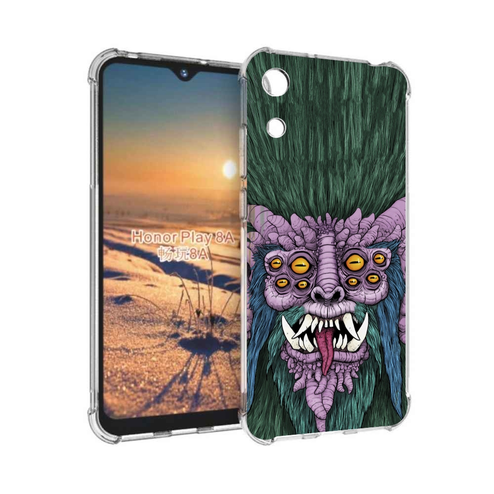 

Чехол бампер MyPads многоглазый черт для Honor 8A, Прозрачный, Tocco