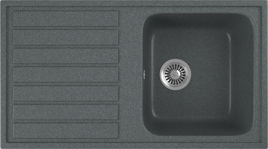 

Мойка кухонная Domaci Бьелла DMC-20-343 антрацит, Серый, Бьелла DMC-20
