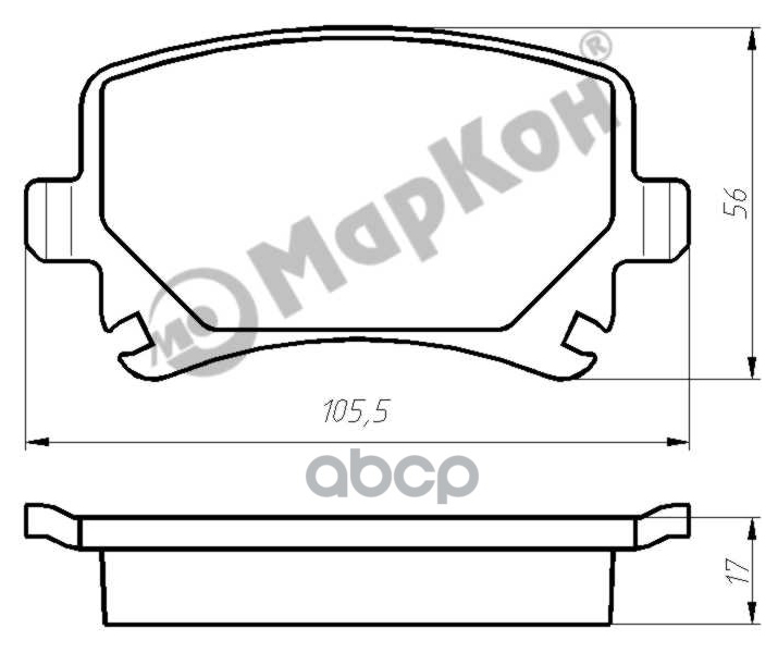 

колодки дисковые зад\Audi A3/A4/A6/TT, VW Golf V, Skoda Oсtavia 03>/Superb, Seat Leon 1шт, 40600170