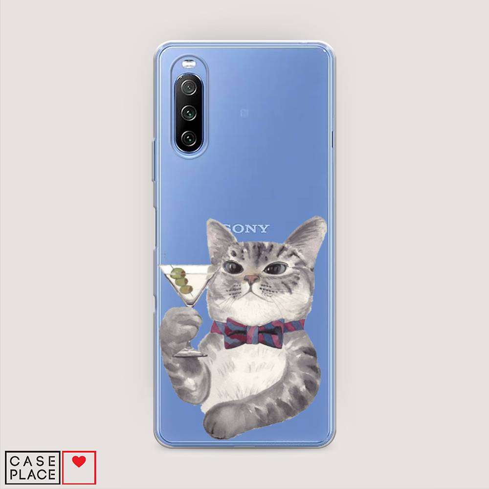 

Силиконовый чехол "Кот джентльмен" на Sony Xperia 10 III, Кот джентльмен