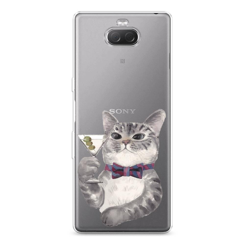 

Силиконовый чехол "Кот джентльмен" на Sony Xperia 10 Plus, Кот джентльмен