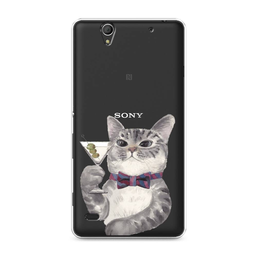 

Силиконовый чехол "Кот джентльмен" на Sony Xperia C4, Кот джентльмен