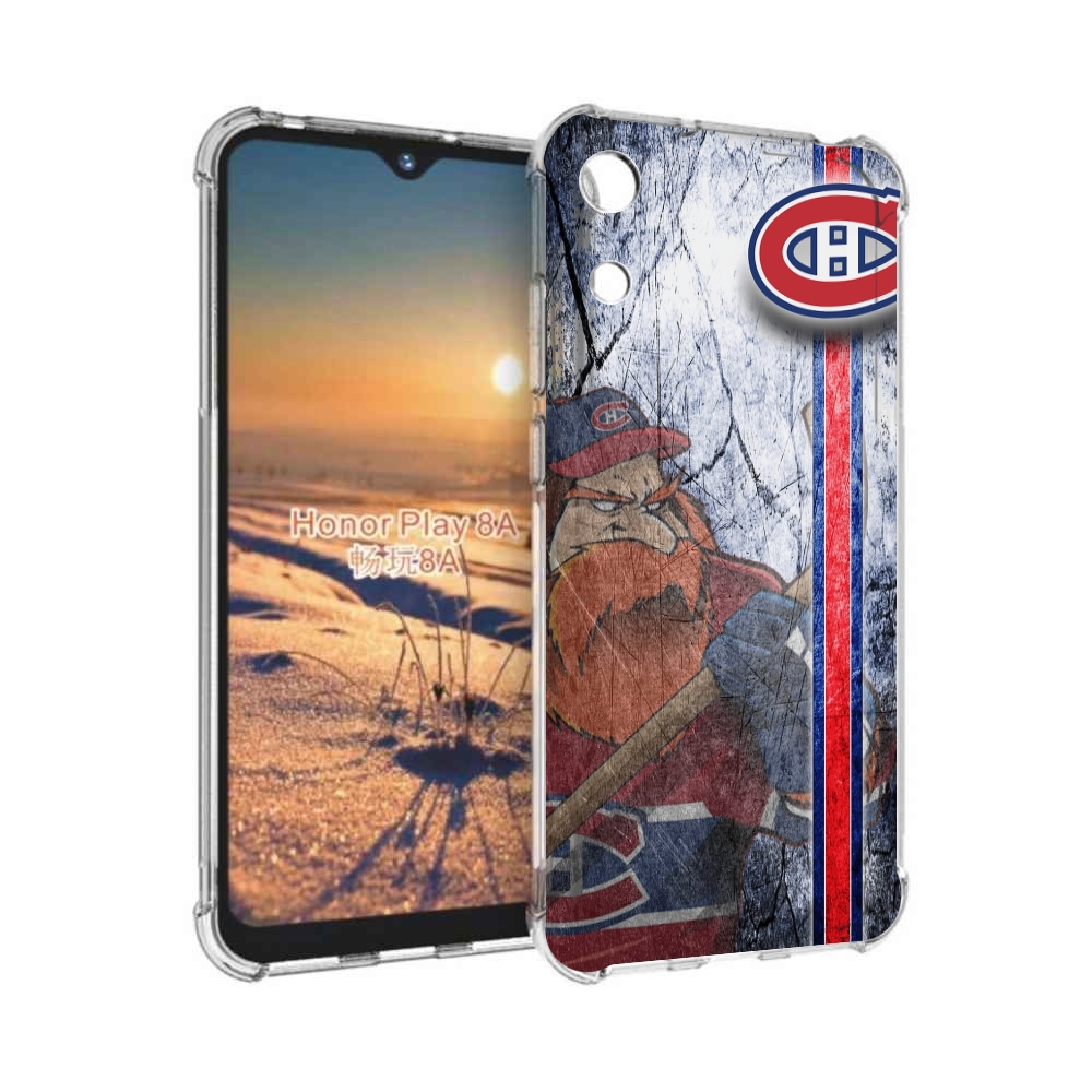 

Чехол бампер MyPads монреаль канадиенс для Honor 8A, Прозрачный, Tocco