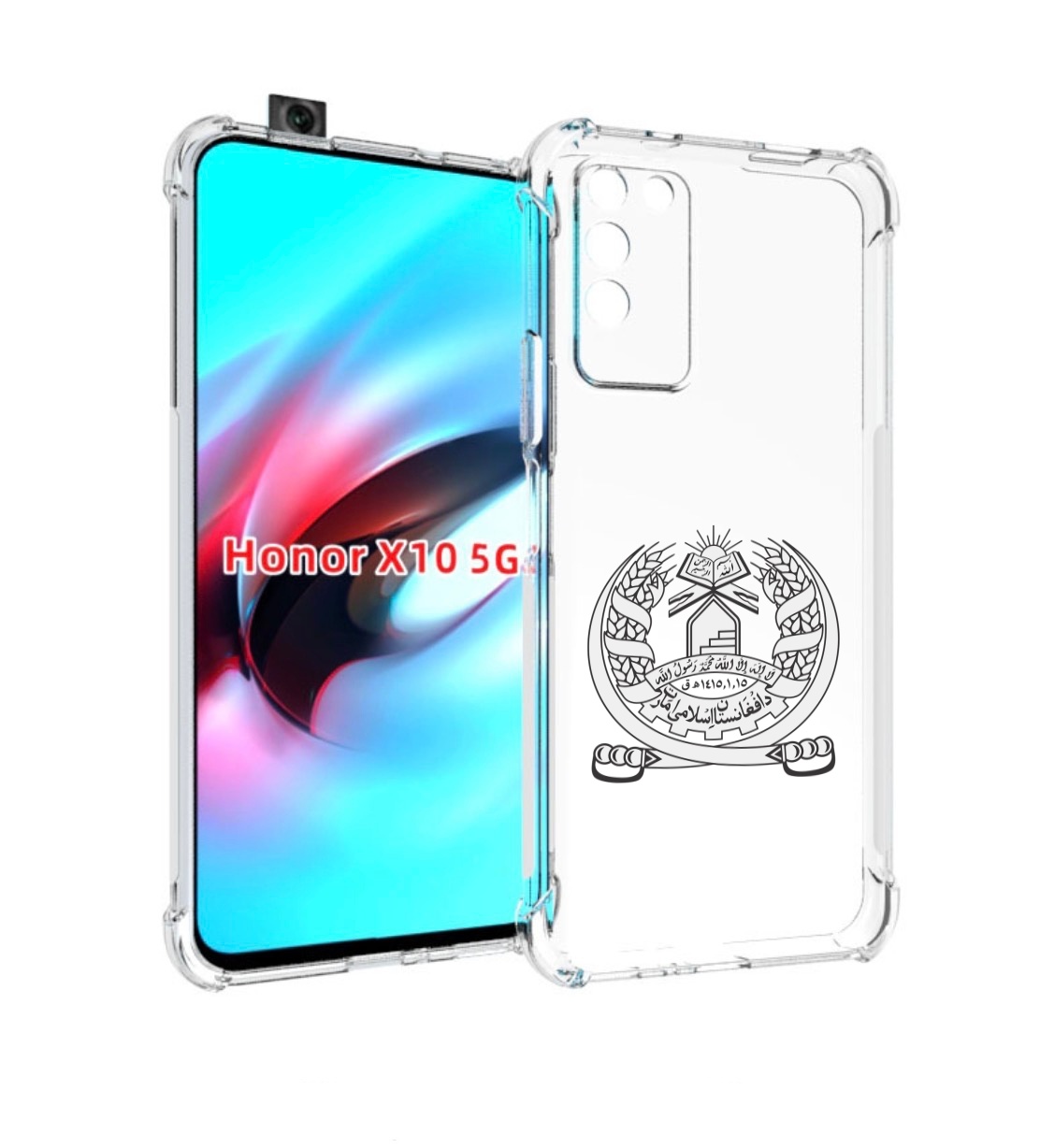 

Чехол MyPads герб-афганистан для Honor X10, Прозрачный, Tocco