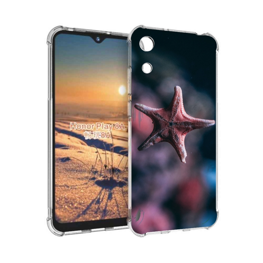

Чехол бампер MyPads морская-звезда---starfish для Honor 8A, Прозрачный, Tocco