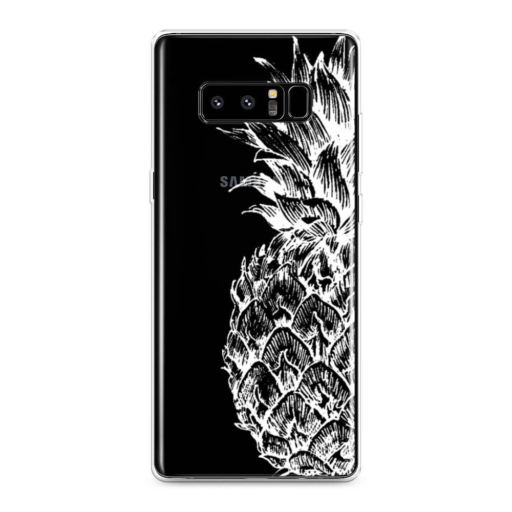 

Чехол Awog на Samsung Galaxy Note 8 "Ананас графика белая", Белый, 25250-10