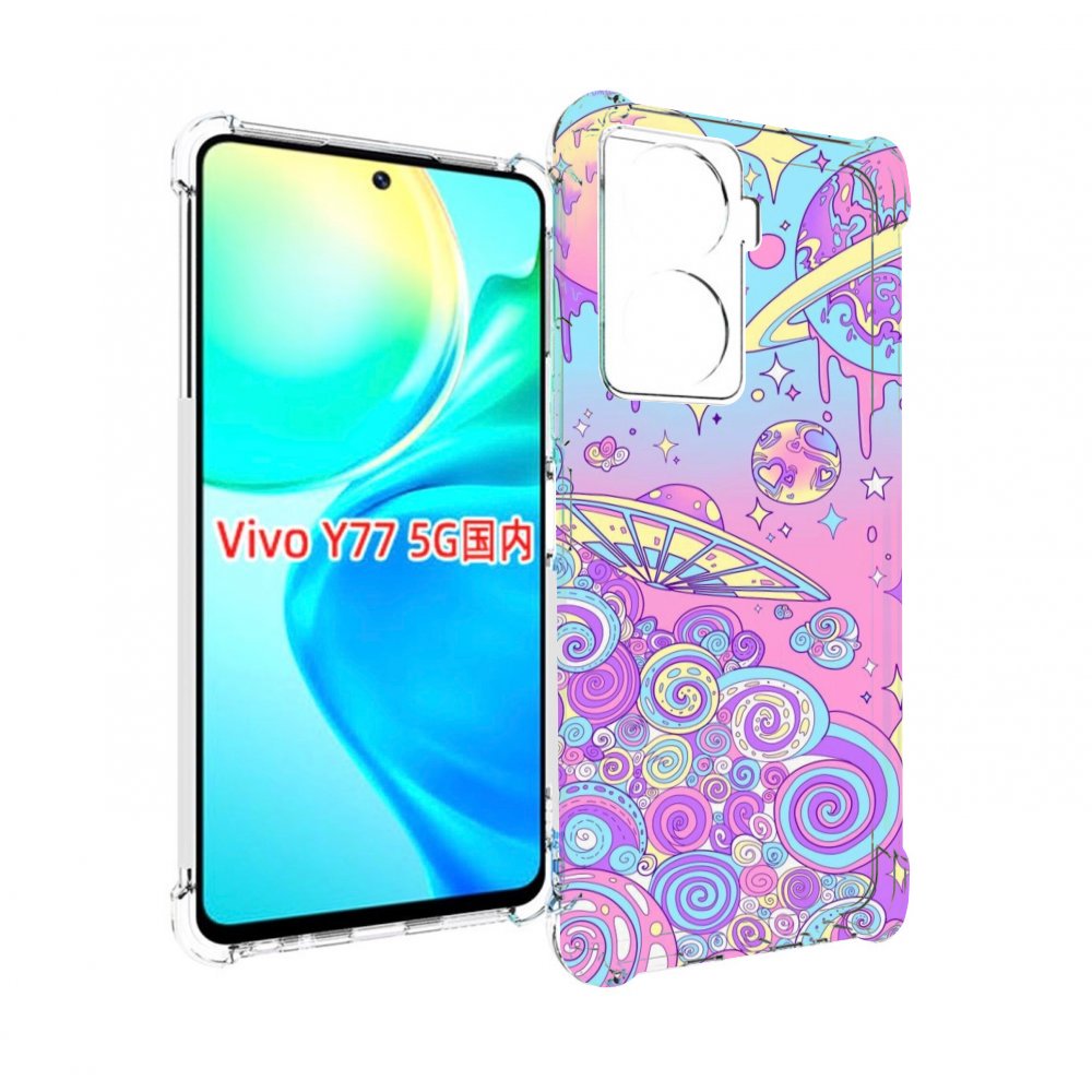 

Чехол MyPads ванильные планеты для Vivo Y77 5G, Прозрачный, Tocco