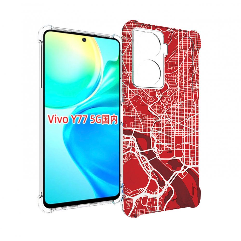 

Чехол MyPads векторная-карта для Vivo Y77 5G, Прозрачный, Tocco