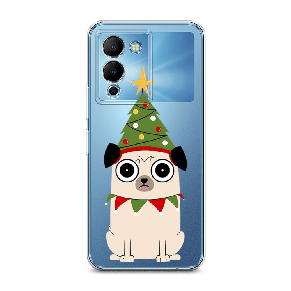 

Чехол для Infinix Note 12 G96 "Собачка с ёлочкой", Бежевый;красный;зеленый, 3101550-1