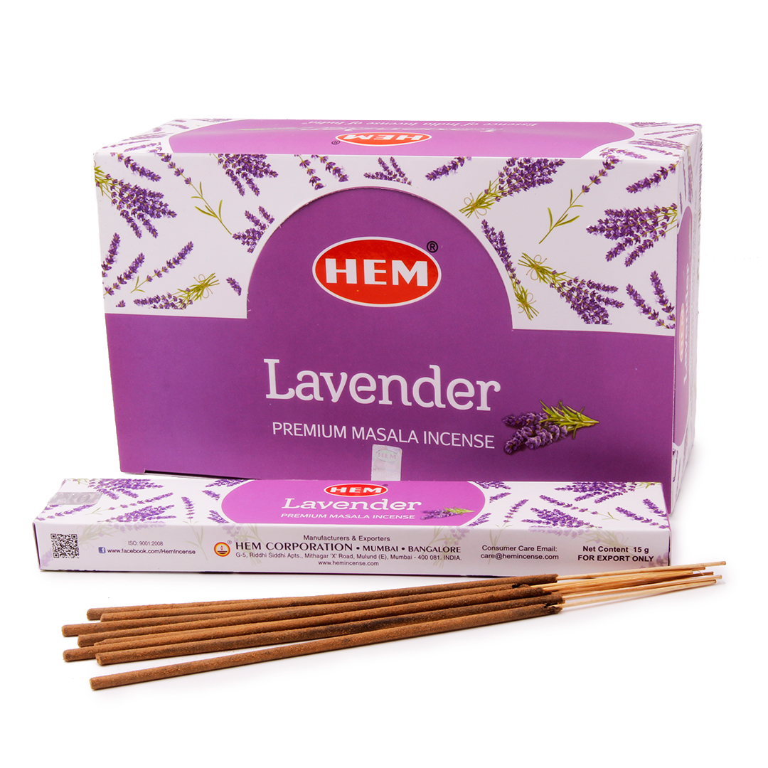Благовония HEM Lavender Premium Masala Incense (Лаванда Масала) 15г
