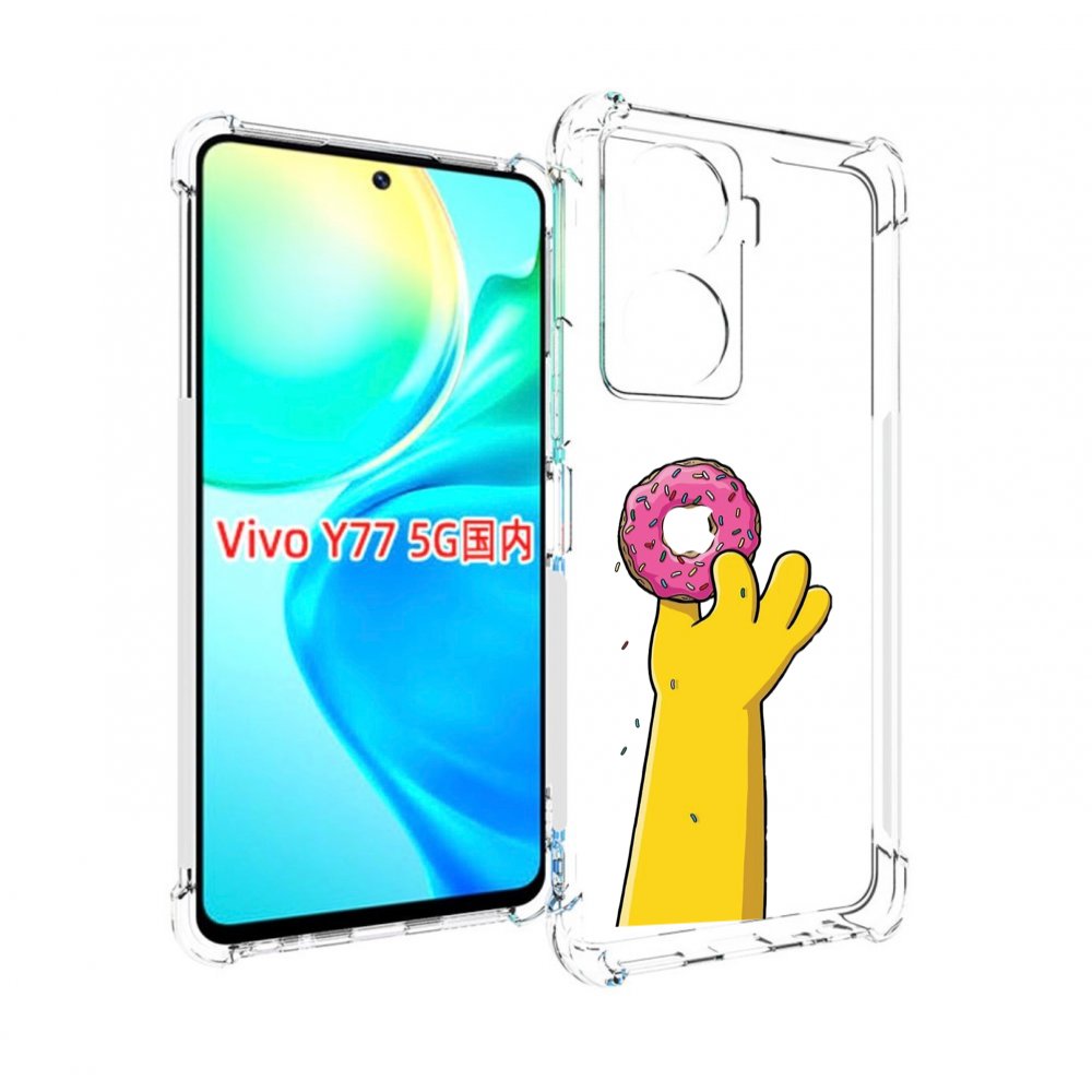 

Чехол MyPads вкусный-пончик для Vivo Y77 5G, Прозрачный, Tocco