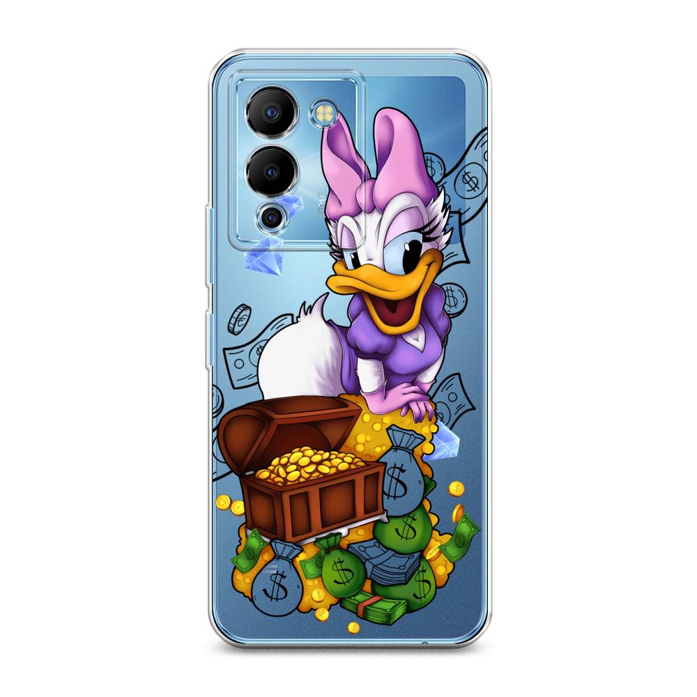 

Чехол на Infinix Note 12 G96 "Rich Daisy Duck", Коричневый;белый;фиолетовый, 3101550-6