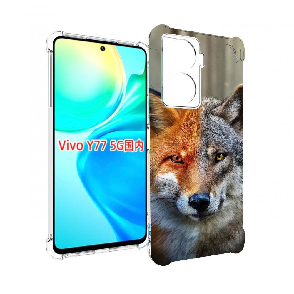 

Чехол MyPads волк-лиса для Vivo Y77 5G, Прозрачный, Tocco