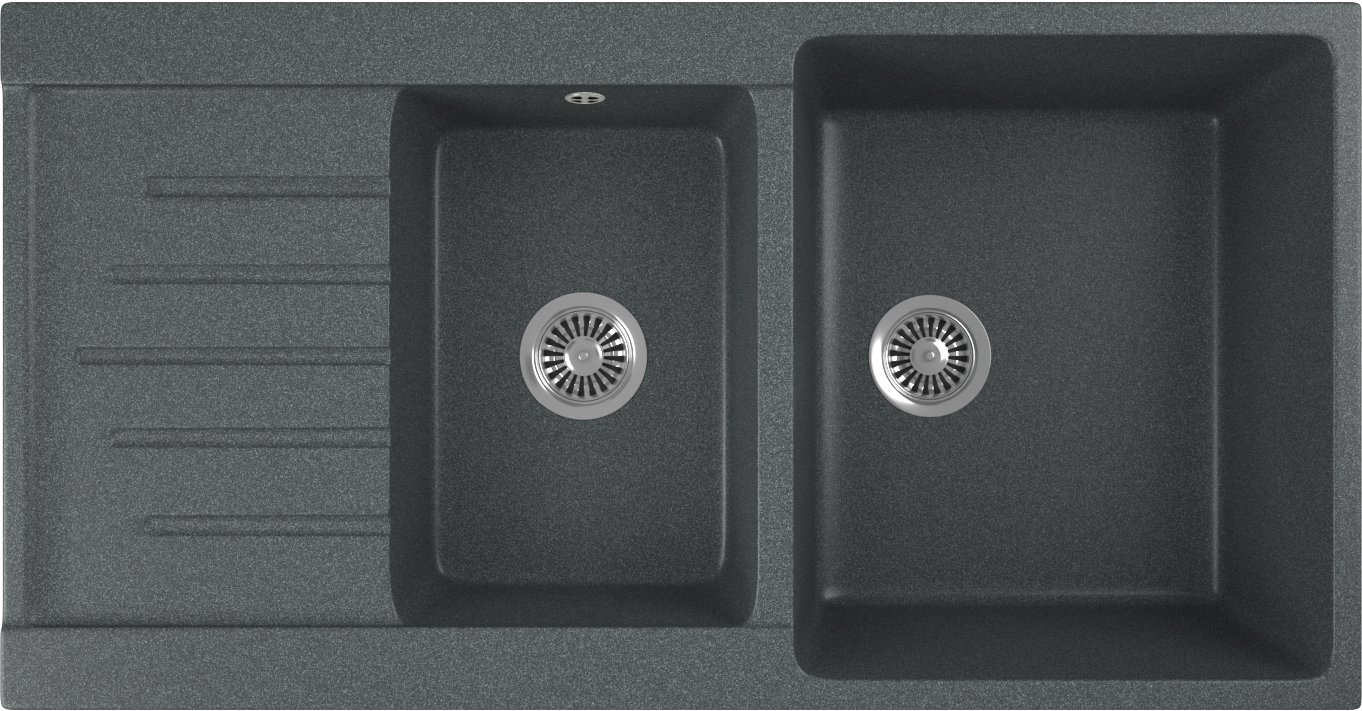 

Мойка кухонная Domaci Бьелла DMC-98K-343 антрацит, Бьелла DMC-98K