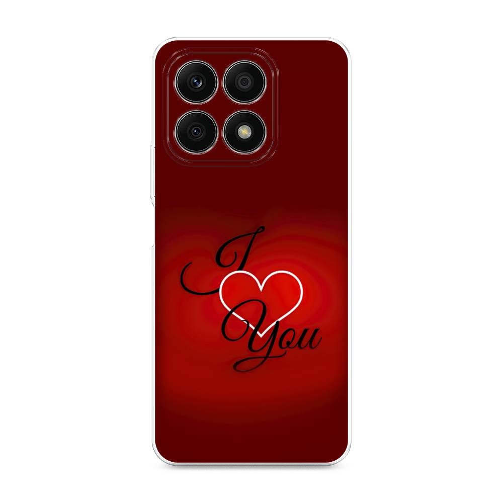 

Чехол Awog на Honor X8A "I love you 3", Красный;бордовый;черный, 6120750-6