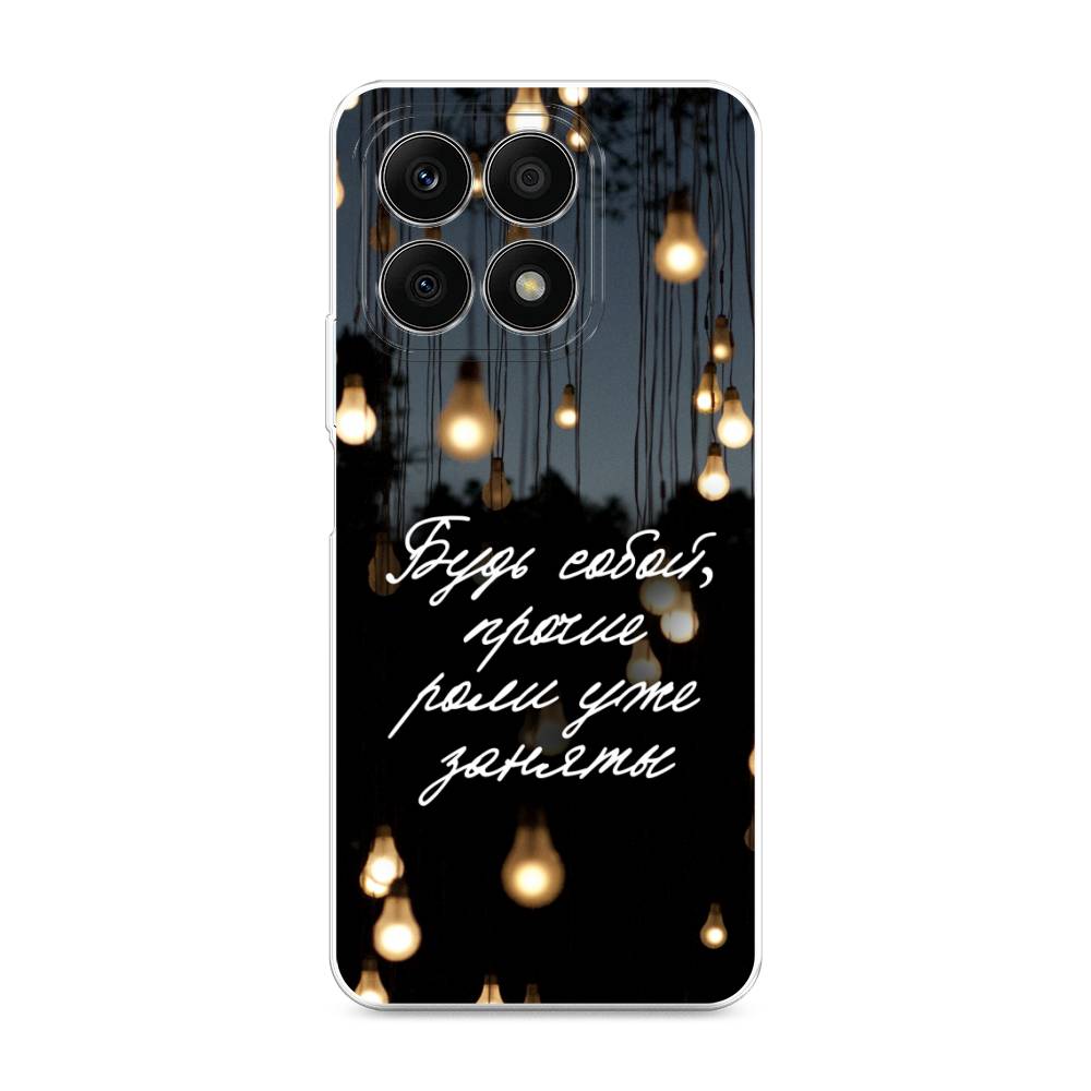 

Чехол Awog на Honor X8A "Будь собой", Черный;серый;желтый, 6120750-6