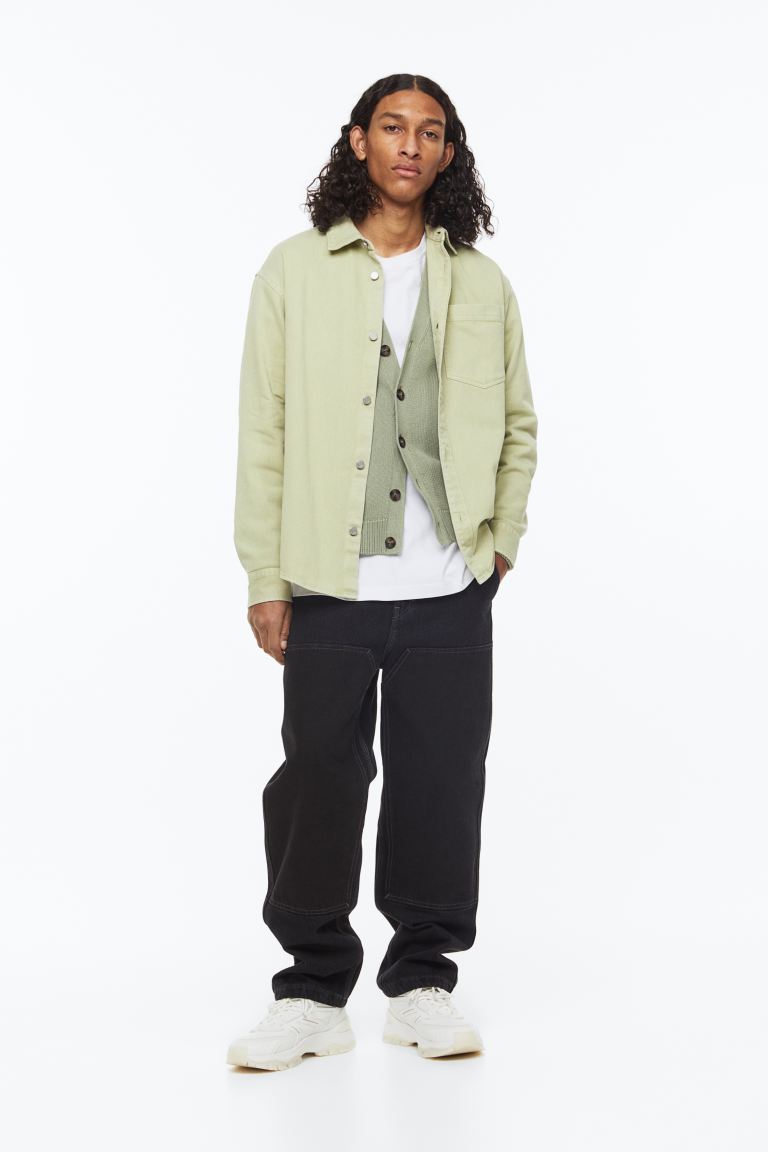 

Рубашка мужская H&M 1004945027 зеленая 2XL (доставка из-за рубежа), Зеленый, 1004945027