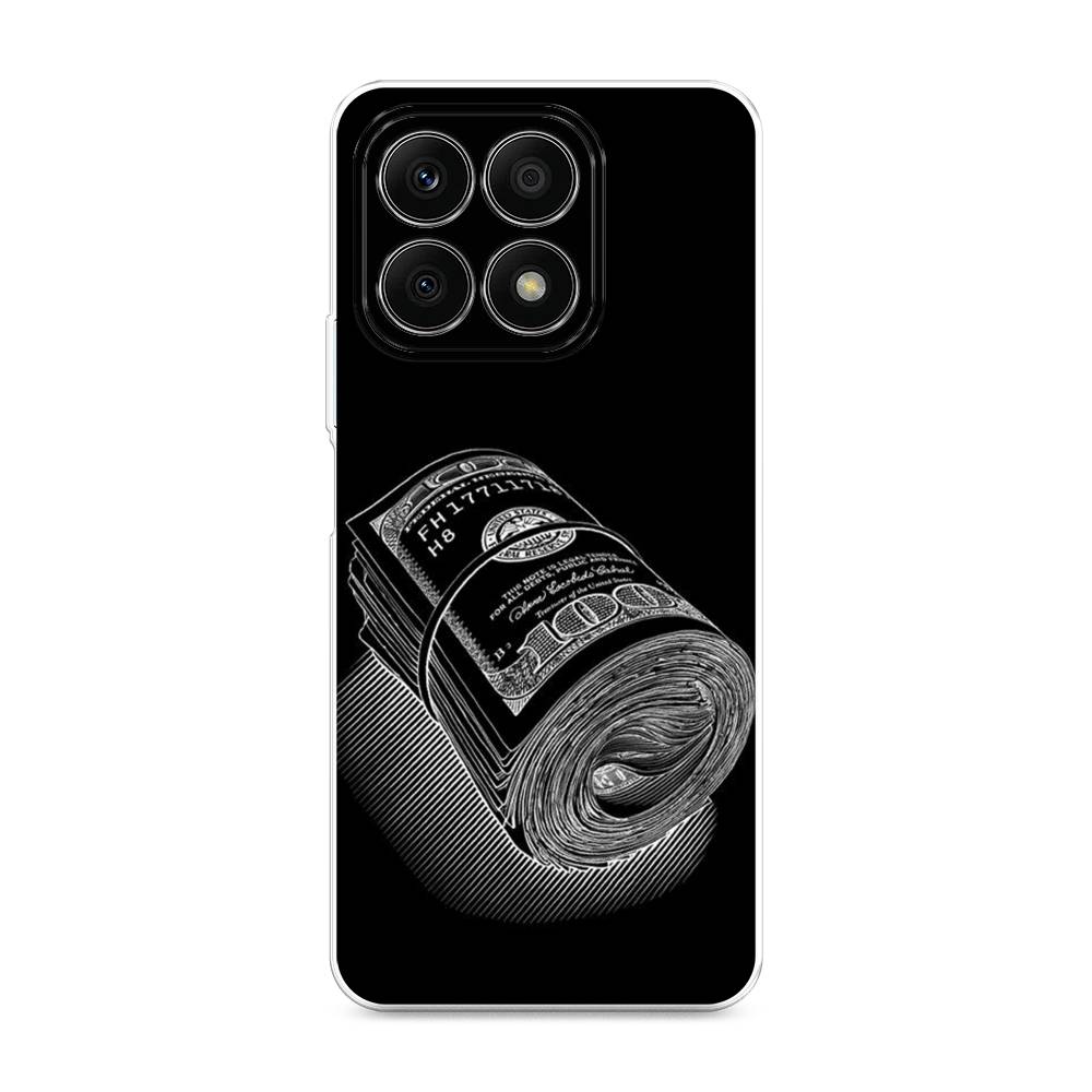 

Чехол Awog на Honor X8A "Кубышка денег", Черный;серебристый, 6120750-5
