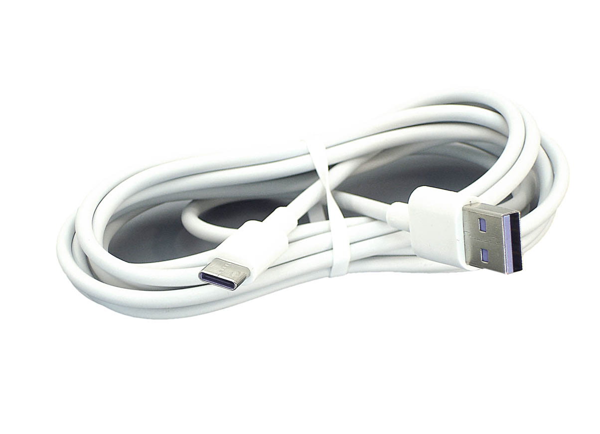 Кабель для зарядки USB - USB Type-C, 2м, белый
