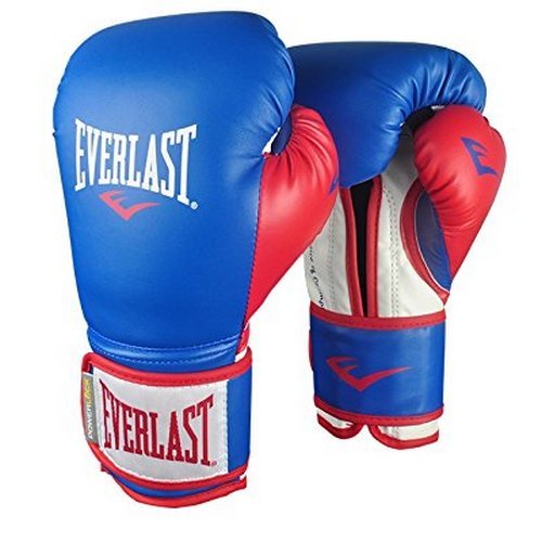 фото Перчатки тренировочные everlast powerlock pu 14 oz bl/rd