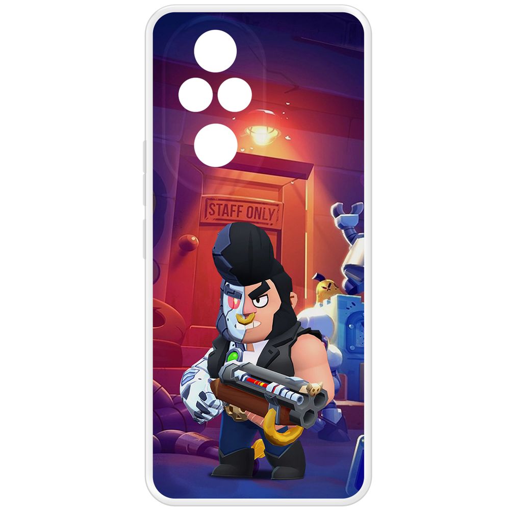 

Чехол-накладка Krutoff Clear Case Brawl Stars-Б-800 для Honor 200 Pro, Прозрачный