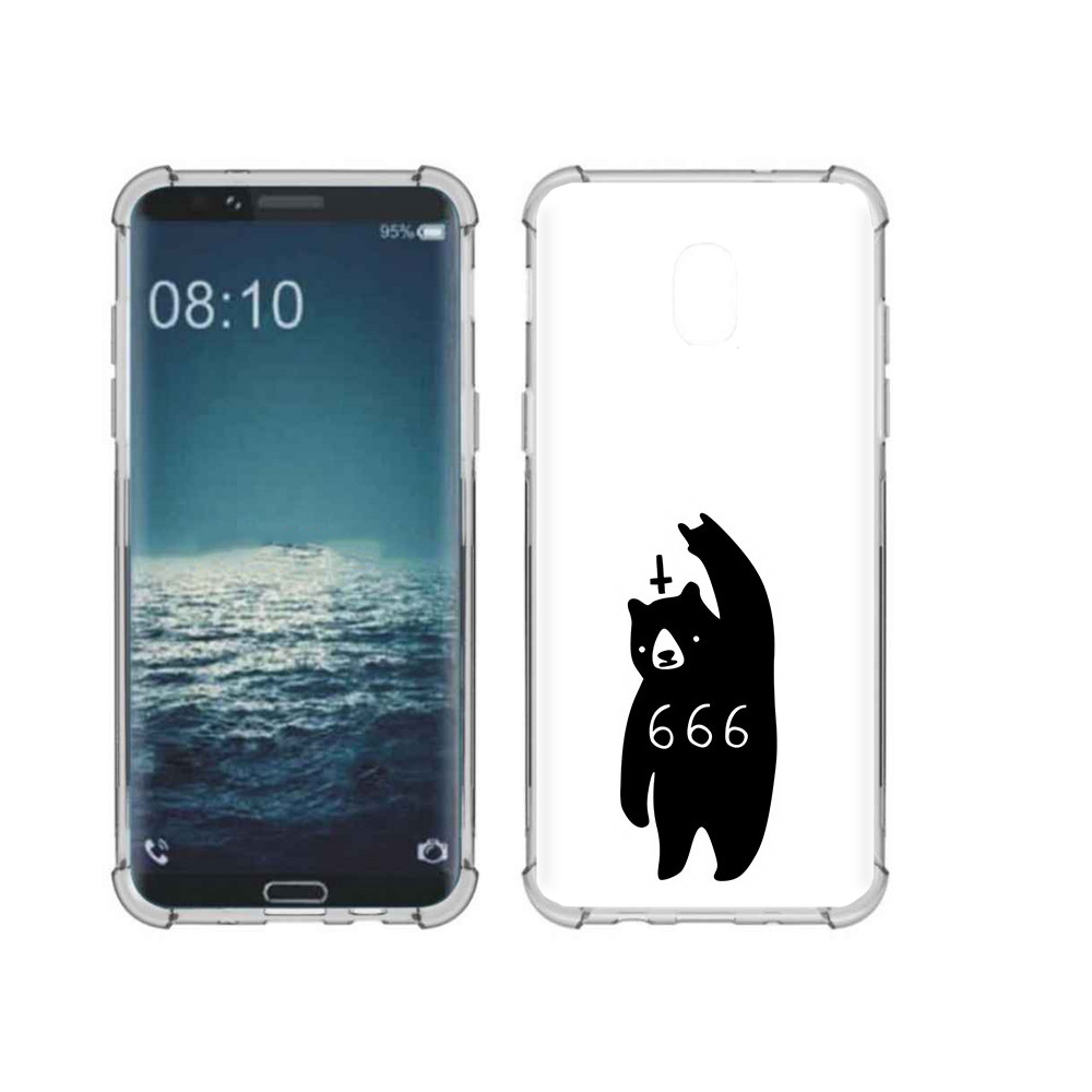 

Чехол MyPads Tocco для Samsung Galaxy J3 медведь 666 (PT226926.574.462), Прозрачный, Tocco