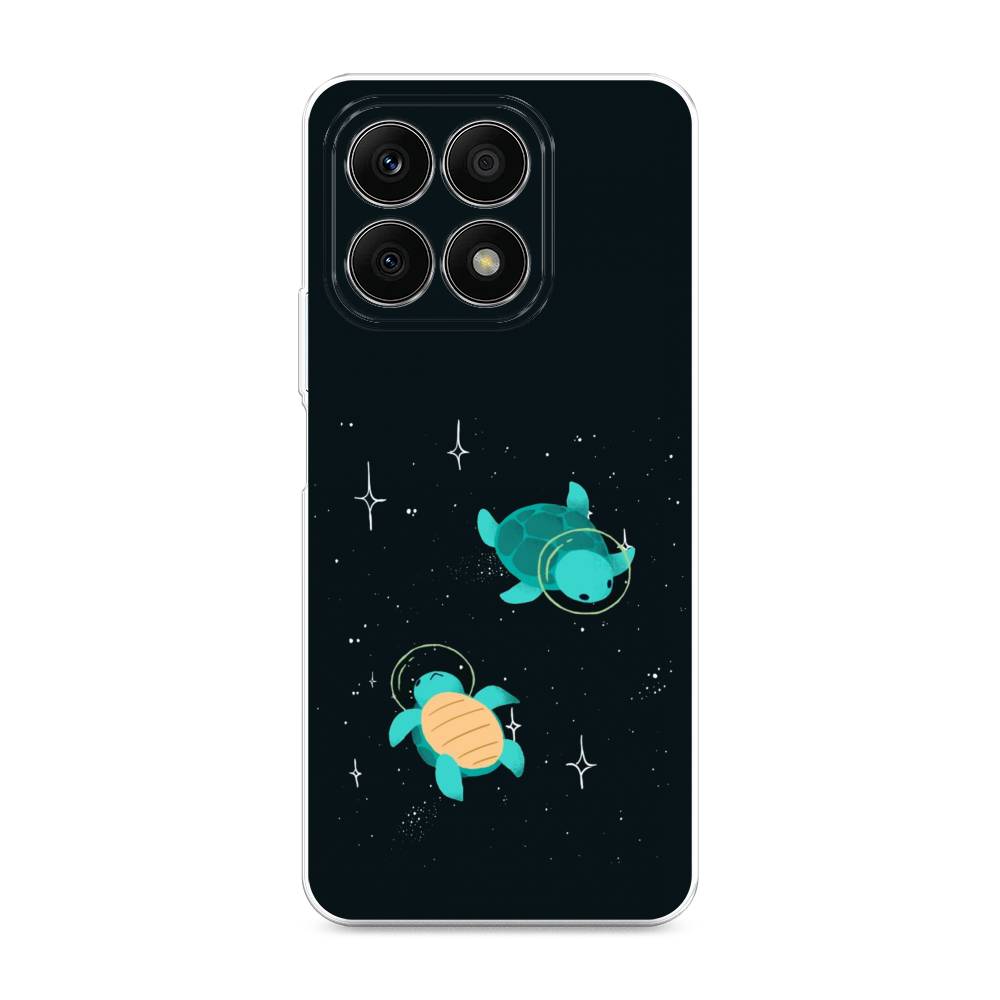 

Чехол Awog на Honor X8A "Черепашки космонавты", Черный;синий, 6120750-4