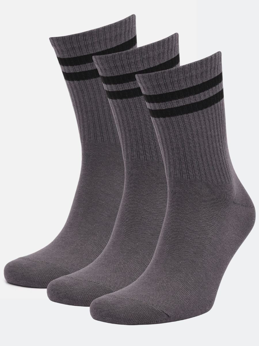 Комплект носков унисекс DZEN&SOCKS ssp-3-print белых 23-25, 3 пары