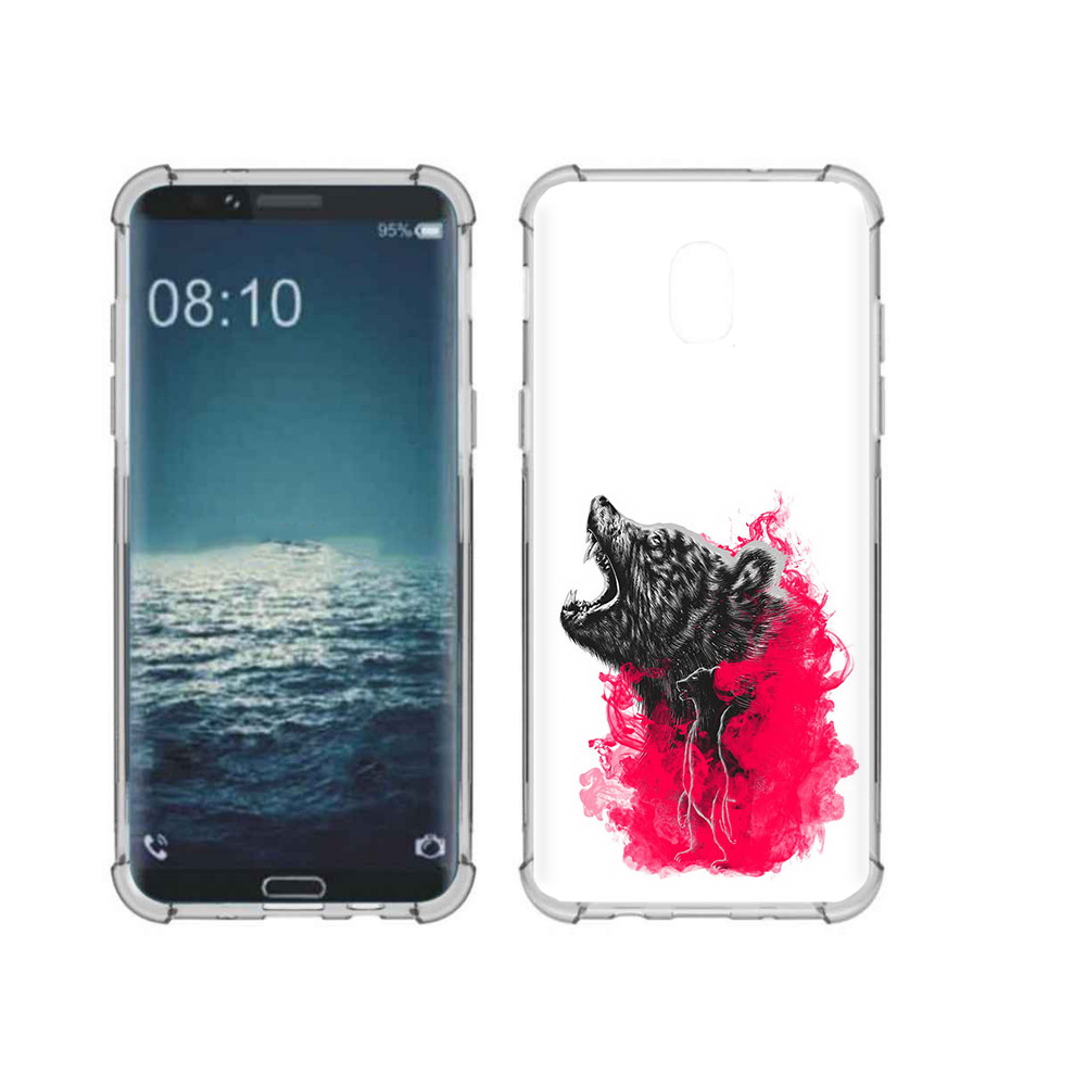 

Чехол MyPads Tocco для Samsung Galaxy J3 медведь в дымке (PT226926.574.463), Прозрачный, Tocco