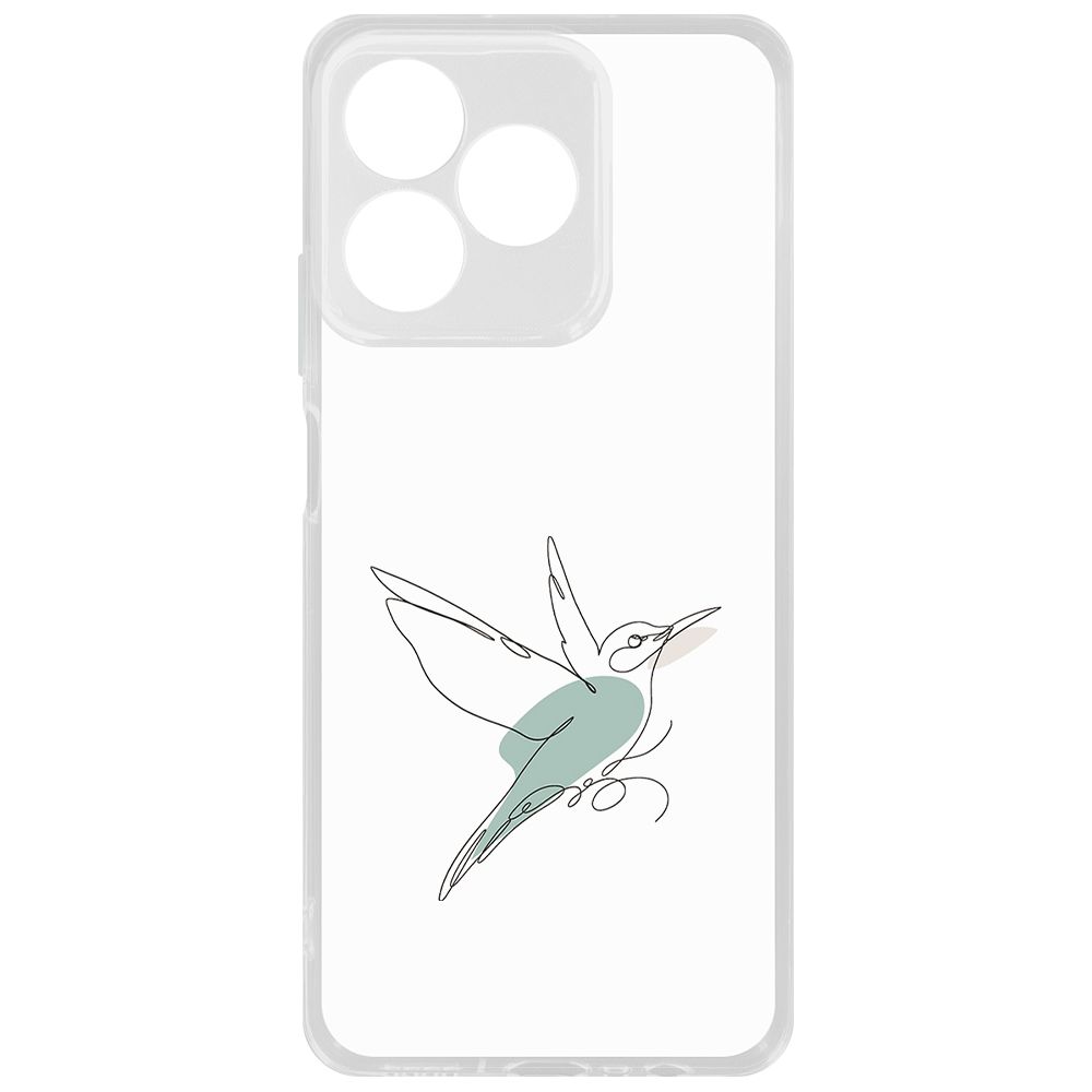 

Чехол-накладка Krutoff Clear Case Легкость для Realme Note 60, Прозрачный