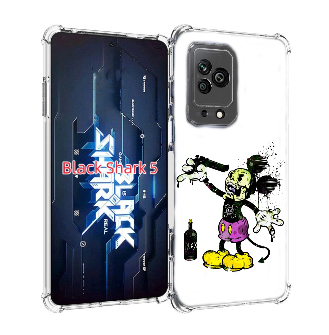 

Чехол MyPads Драг Микки для Xiaomi Black Shark 5, Прозрачный, Tocco