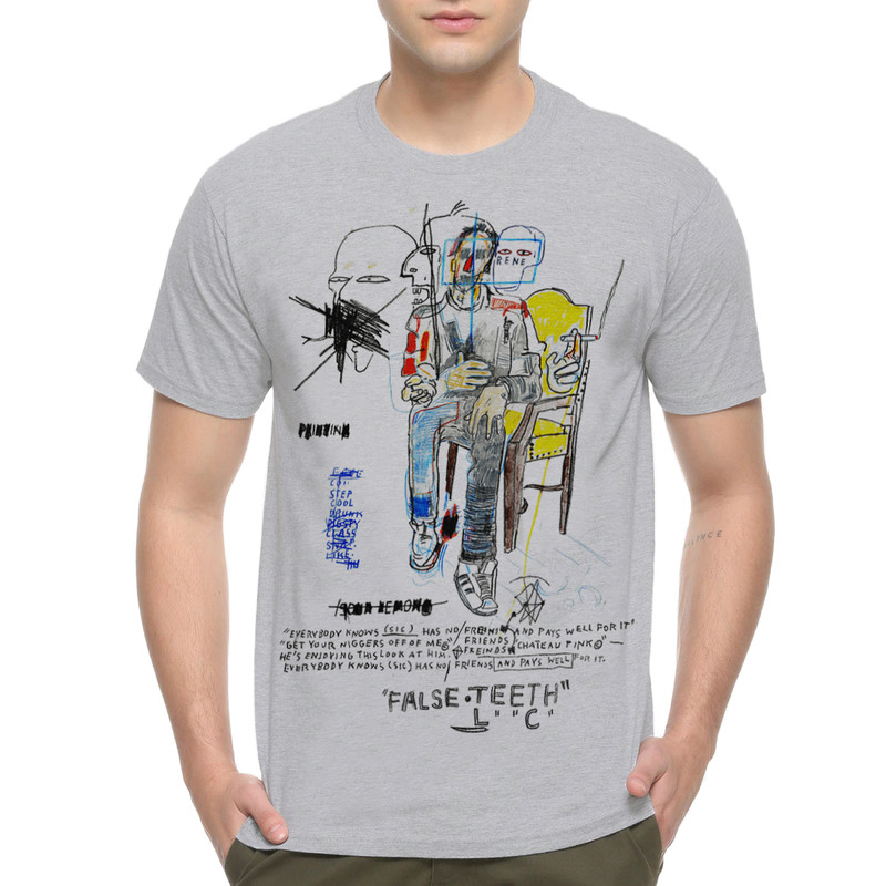 

Футболка мужская Dream Shirts Жан Мишель Баския 60735222 серая 2XL, Серый, Жан Мишель Баския 60735222