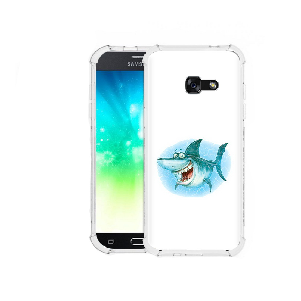

Чехол MyPads Tocco для Samsung Galaxy A3 (2016) веселая акула, Прозрачный, Tocco