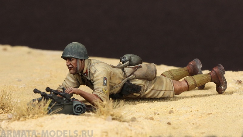 

35159SOGA Sergeant Italian Guastatori сommander of the LMG Breda team