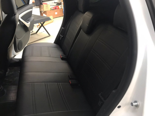 

Чехлы с Airbag для Renault Duster (2015-2021) / Nissan Terrano (2016)(экокожа черная/экоко, Черный