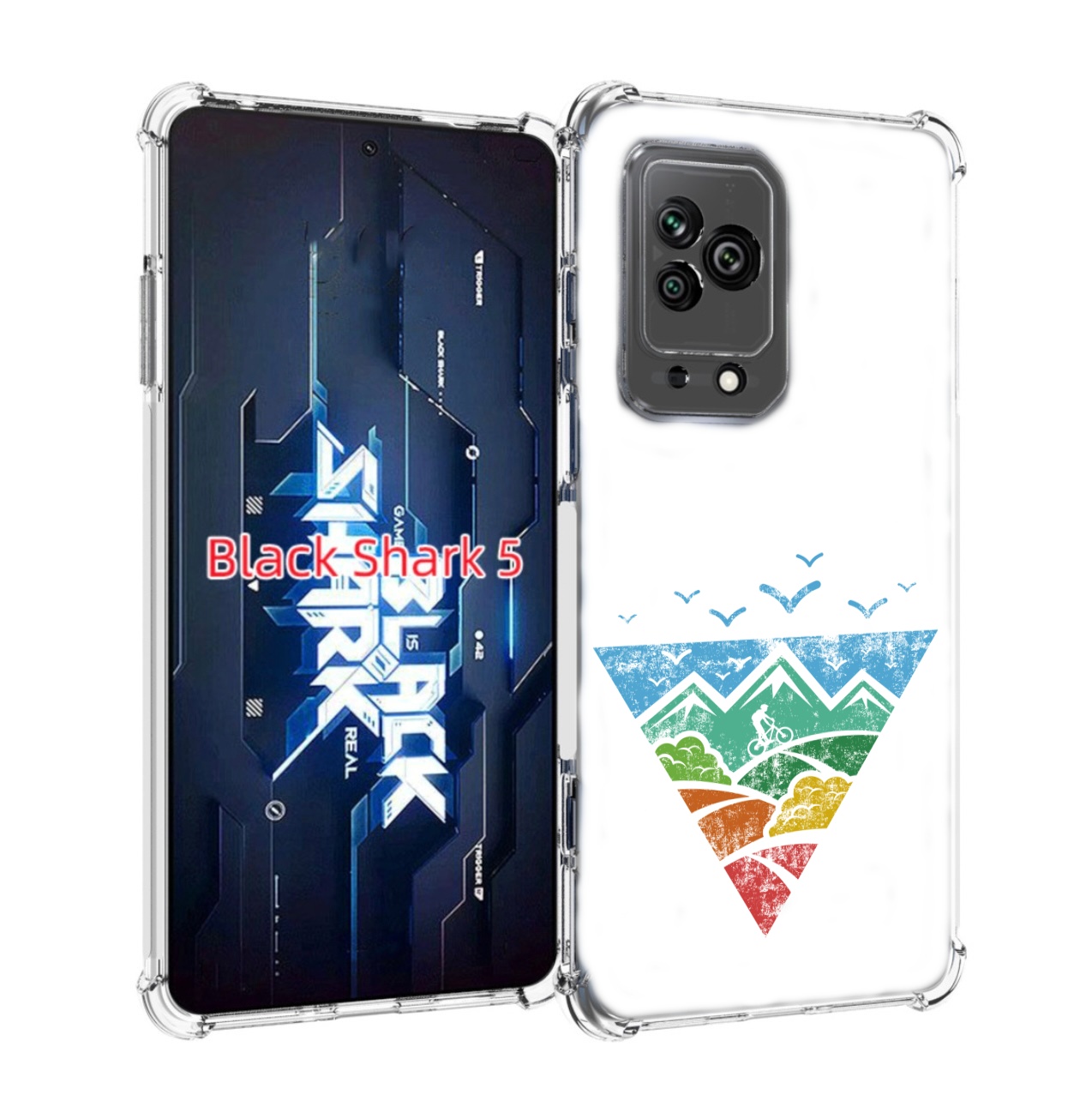 

Чехол MyPads Лес земля море чайки для Xiaomi Black Shark 5, Прозрачный, Tocco