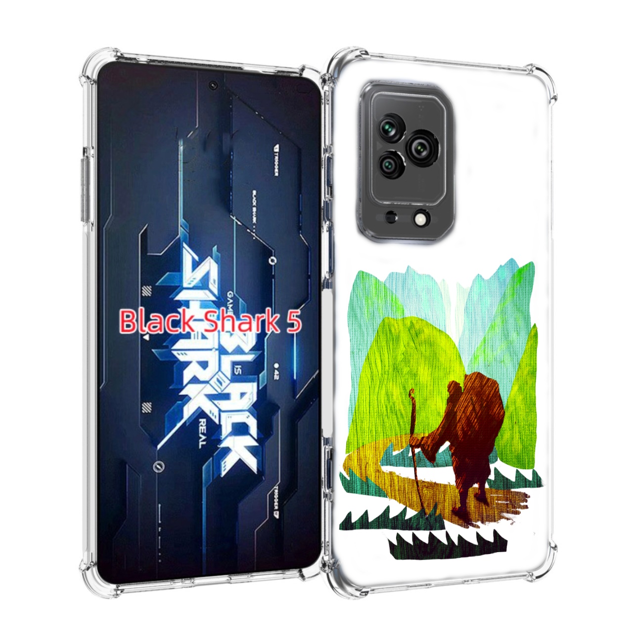 

Чехол MyPads Лесная тропа для Xiaomi Black Shark 5, Прозрачный, Tocco