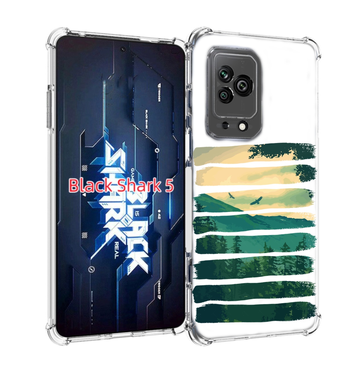 

Чехол MyPads Лесная чаща для Xiaomi Black Shark 5, Прозрачный, Tocco