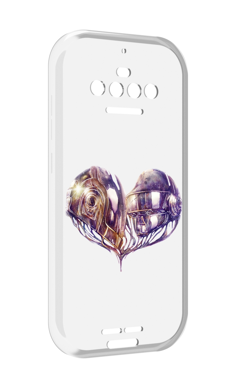 

Чехол MyPads сердце абстракция для Oukitel F150 R2022, Прозрачный, Tocco