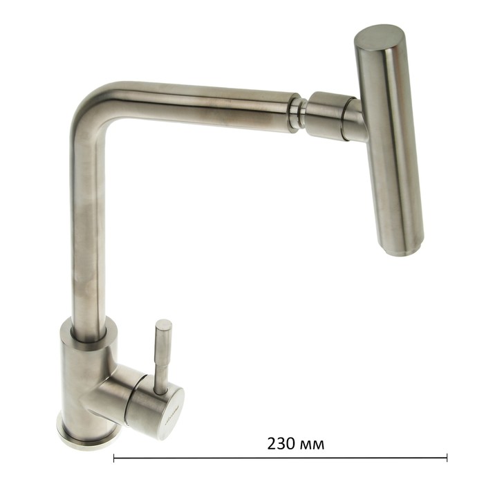 

Cмеситель для кухни Accoona A4490-1, однорычажный, нержавеющая сталь, Серебристый