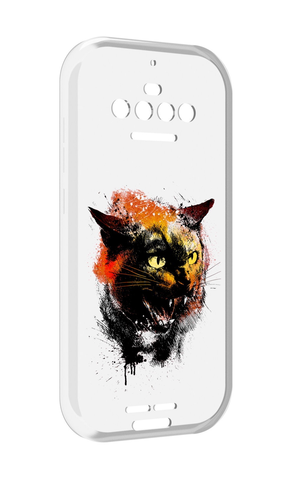 

Чехол MyPads сиамский кот для Oukitel F150 R2022, Прозрачный, Tocco