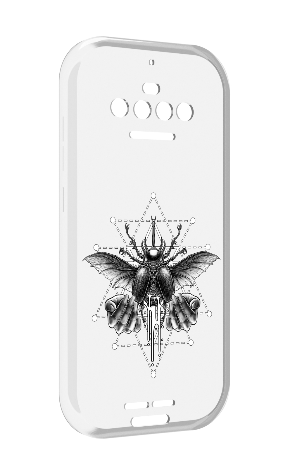 

Чехол MyPads скарабей для Oukitel F150 R2022, Прозрачный, Tocco
