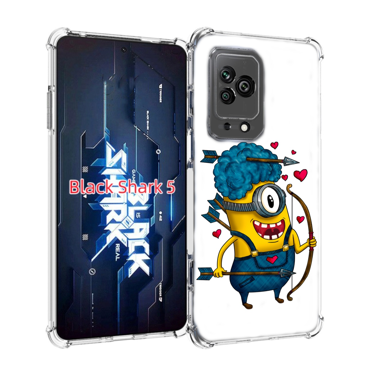 

Чехол MyPads Миньон купидон для Xiaomi Black Shark 5, Прозрачный, Tocco